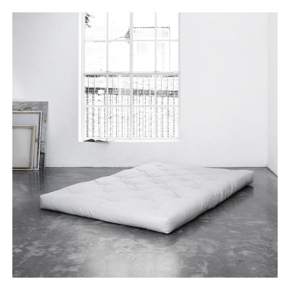 Double Latex Futon madras m. skumkerne, 120x200, Natur - Unoliving.com