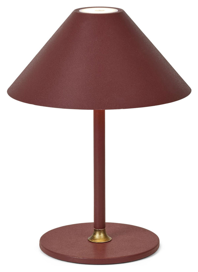 Hygge Bordlampe Ø19 Batteri, Maroon - Unoliving.com