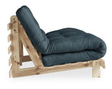 Roots 140 Sovesofa, Petroleum Blue/Natur - Unoliving.com