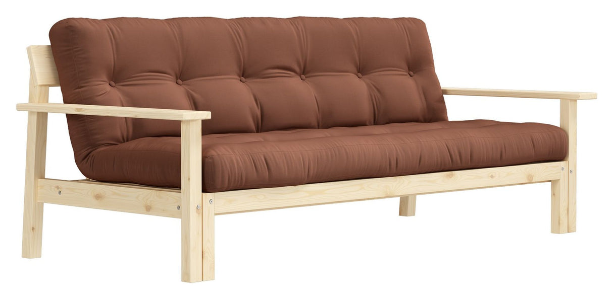 Unwind Sovesofa 190x100, Ler brun - Unoliving.com