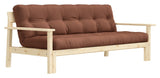 Unwind Sovesofa 190x100, Ler brun - Unoliving.com