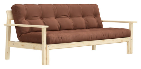 Unwind Sovesofa 190x100, Ler brun - Unoliving.com