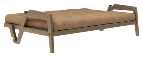 Grab Sovesofa, Brun lakeret fyrretræ, Mocca - Unoliving.com