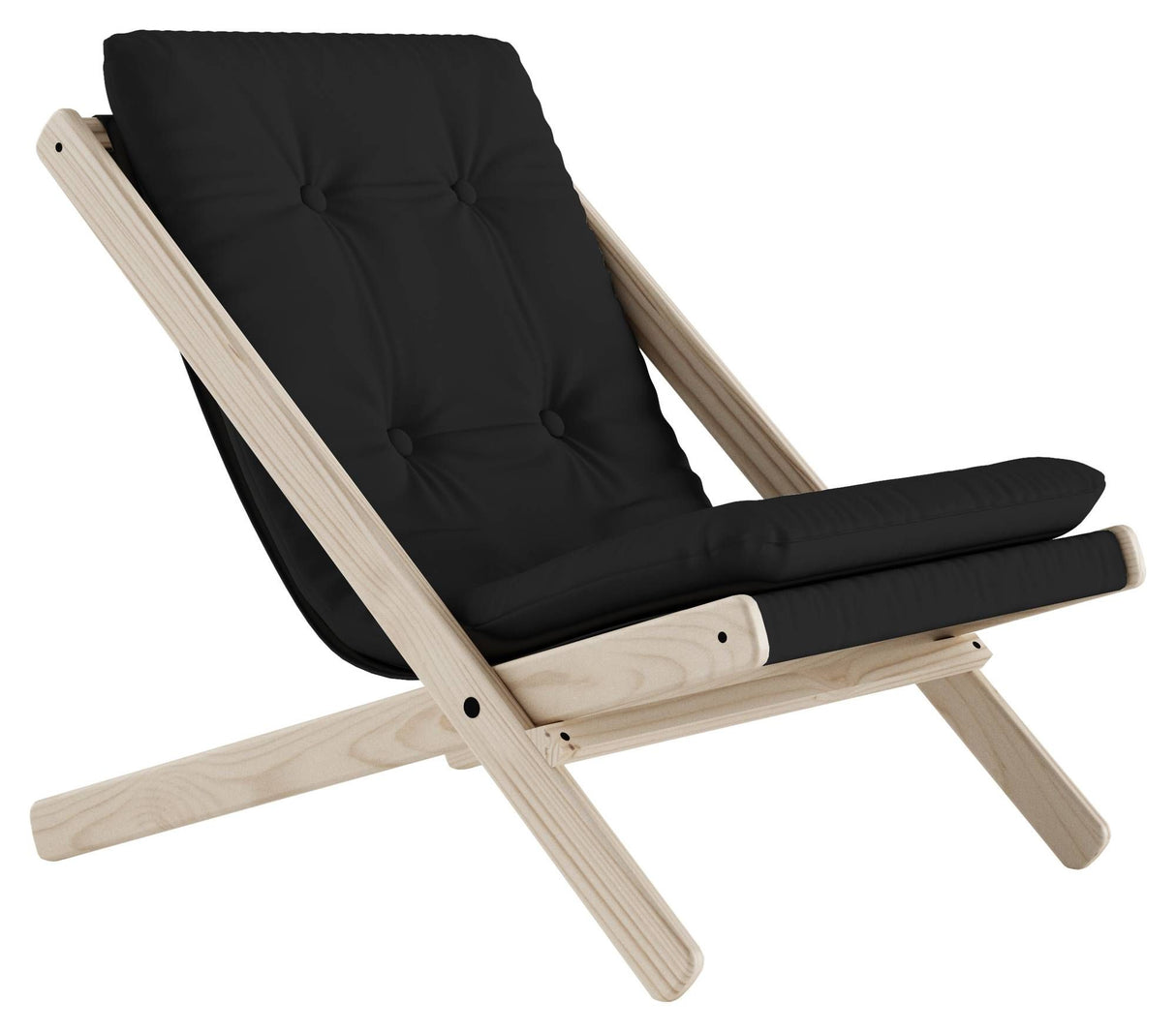 Boogie Loungestol, Dark Grey/Natur - Unoliving.com