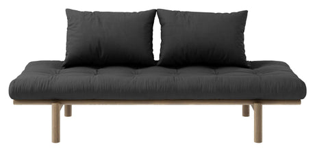 Pace Daybed Sovesofa, Brun lakeret fyrretræ, Dark Grey