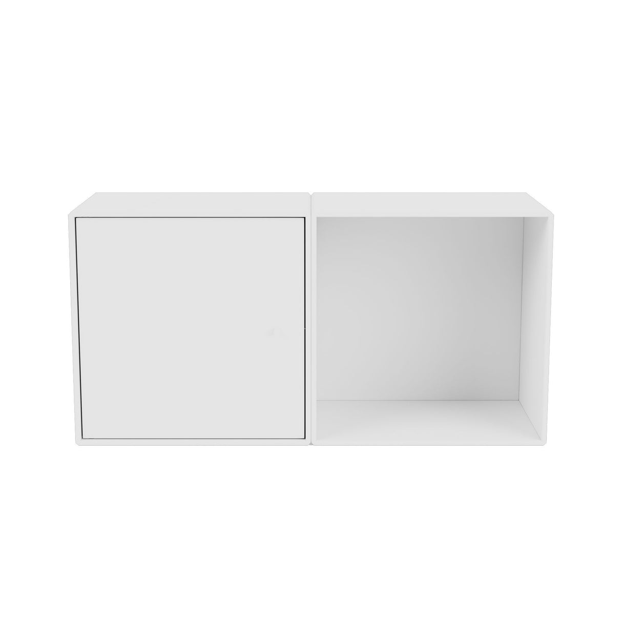 Mini Reol modul m. låge, New White - Unoliving.com