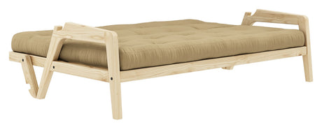 Grab Sovesofa, Fyrretræ/Beige - Unoliving.com