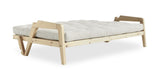 GRAB Sovesofa 130x200, Fyrretræ/Offwhite - Unoliving.com