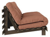 Roots 160 Sovesofa, Brun lakeret fyrretræ, Clay Brown - Unoliving.com