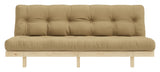 Lean Sovesofa, Fyrretræ/Beige - Unoliving.com