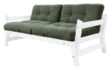 Step Sovesofa, Olive Green/Hvid - Unoliving.com