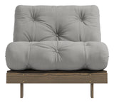 Roots 90 Sovesofa, Brun lakeret fyrretræ, Grey - Unoliving.com