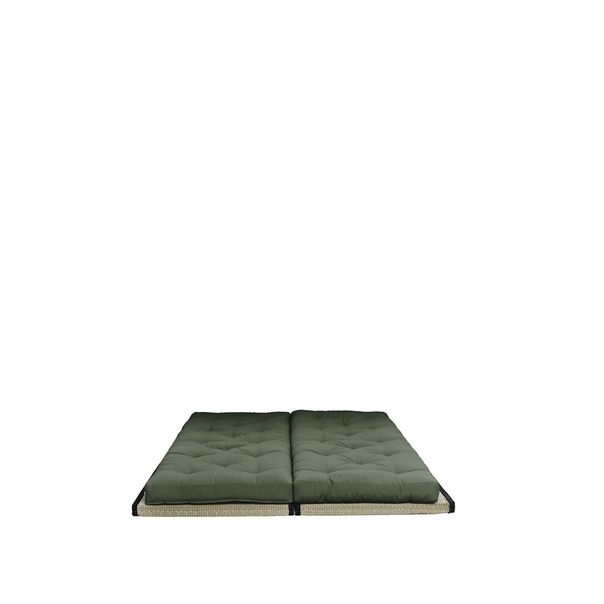 Chico Futon Sofa, Olive Green m. Tatami måtter - Unoliving.com