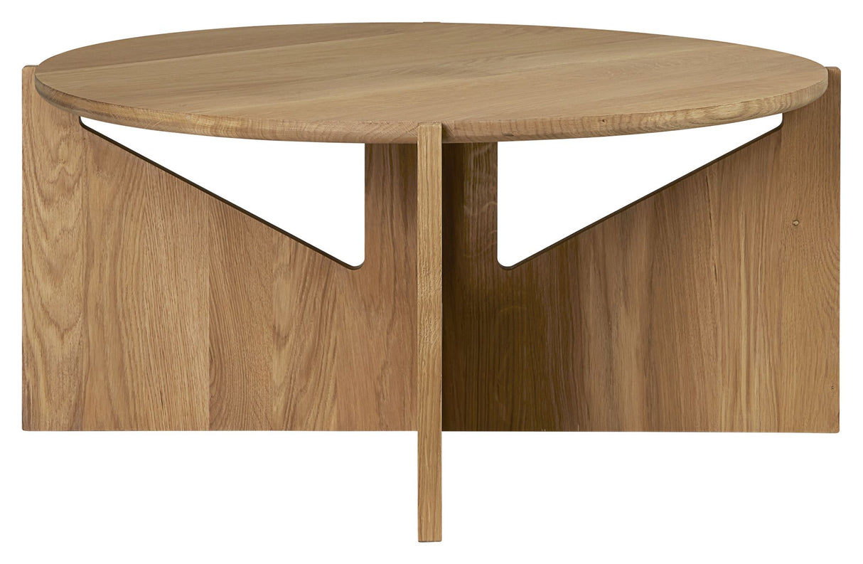 Table XL Rund Sofabord, Olieret Eg, Ø78 - Unoliving.com