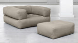 Cube Futon, Beige - Unoliving.com