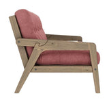 Grab Sovesofa, Brun lakeret fyrretræ, Sorbet Pink fløjl - Unoliving.com