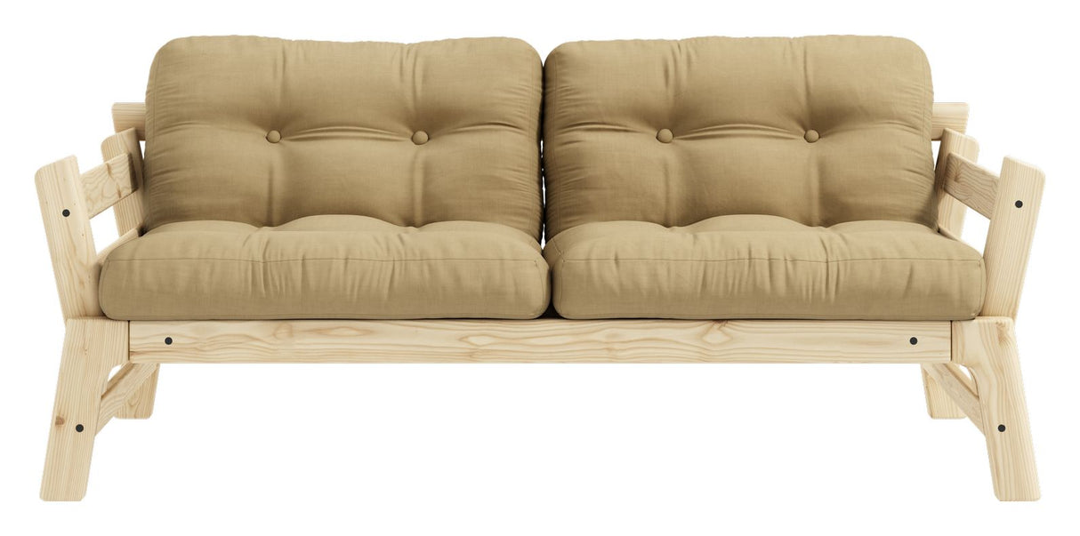 Step Sovesofa, Fyrretræ/Beige - Unoliving.com