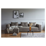 Kornum Sofa med chaiselong venstre, Taupe - Unoliving.com