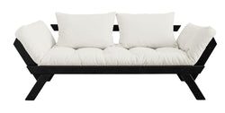 Bebop Sovesofa, Offwhite/Sort Fyrretræ - Unoliving.com