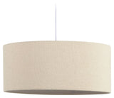 Nazli linen Lampeskærm, Ø50, Beige finish - Unoliving.com