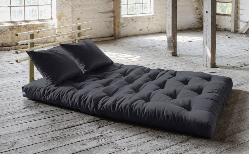 Shin Sano Futon Sofa, Dark Grey/Natur - Unoliving.com