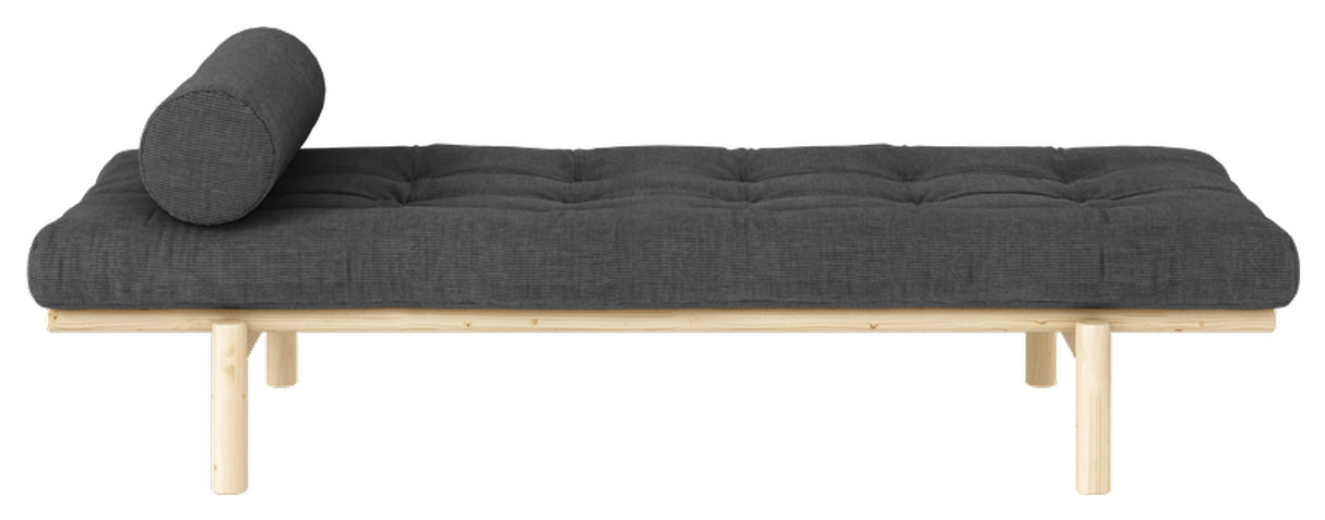 Next Daybed, Fyrretræ/Dark Grey Fløjl - Unoliving.com