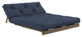 Roots 140 Sovesofa, Brun lakeret fyrretræ, Navy - Unoliving.com