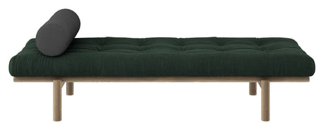 Next Daybed Sovesofa, Brun lakeret fyrretræ, Seaweed fløjl - Unoliving.com