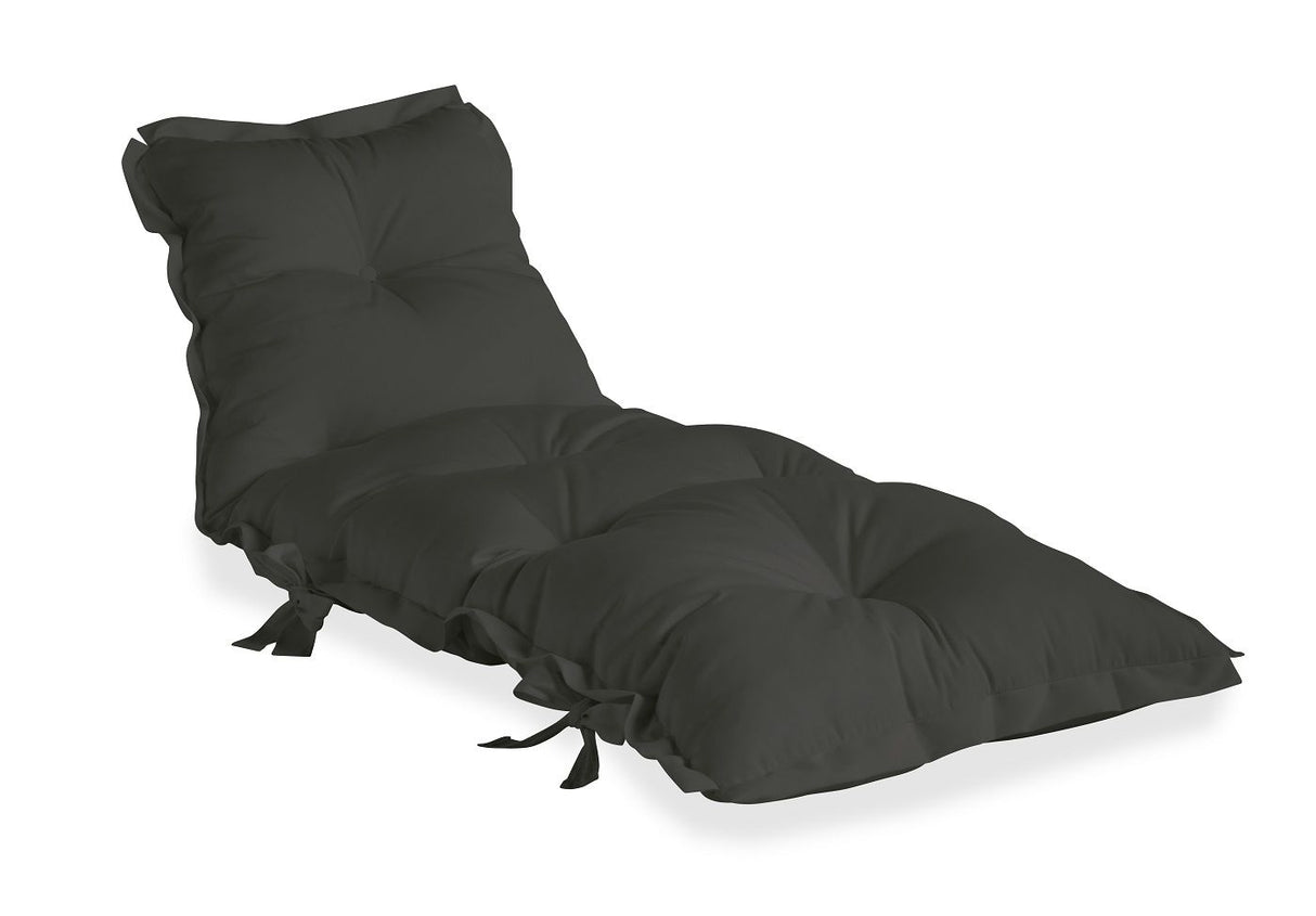 Sit&Sleep Out Futonmadras/stol, Mørk Grey - Unoliving.com