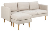 Milly, 2-pers. Chaiselong, højre - beige - Unoliving.com