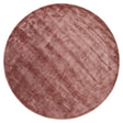 Indra Viscose Tæppe Ø200 - Dusty pink - Unoliving.com