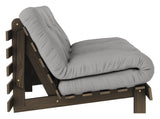 Roots 160 Sovesofa, Brun lakeret fyrretræ, Grey - Unoliving.com