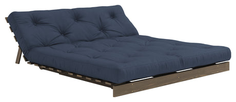 Roots 160 Sovesofa, Brun lakeret fyrretræ, Navy - Unoliving.com