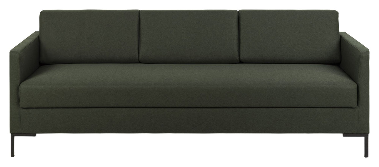 Leknes Sovesofa m. Bonellfjedre, Grøn - Unoliving.com