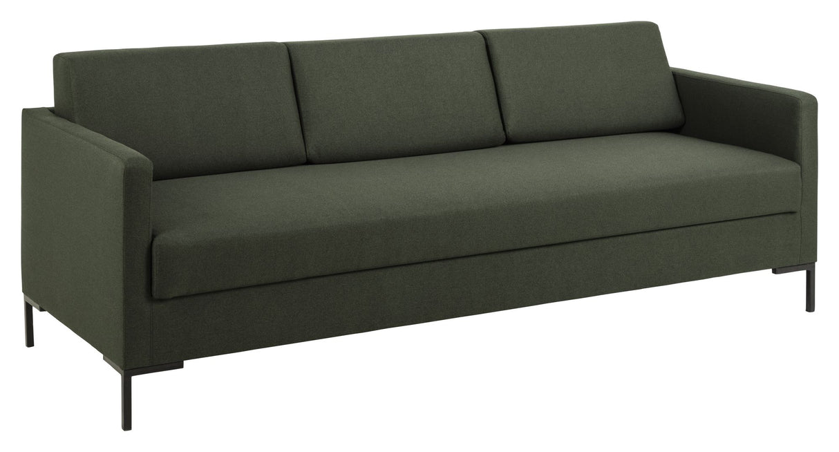 Leknes Sovesofa m. Bonellfjedre, Grøn - Unoliving.com