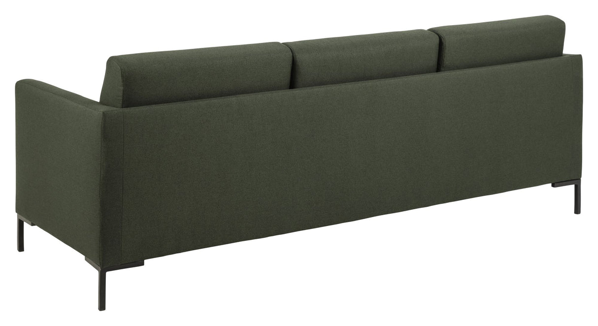 Leknes Sovesofa m. Bonellfjedre, Grøn - Unoliving.com