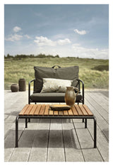 AVON Loungestol, Charcoal Sunbrella - UNOLIVING.COM