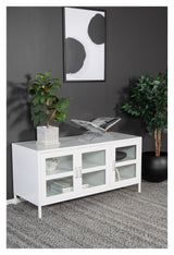 Acero, Tv - bord, Hvid metal - UNOLIVING.COM