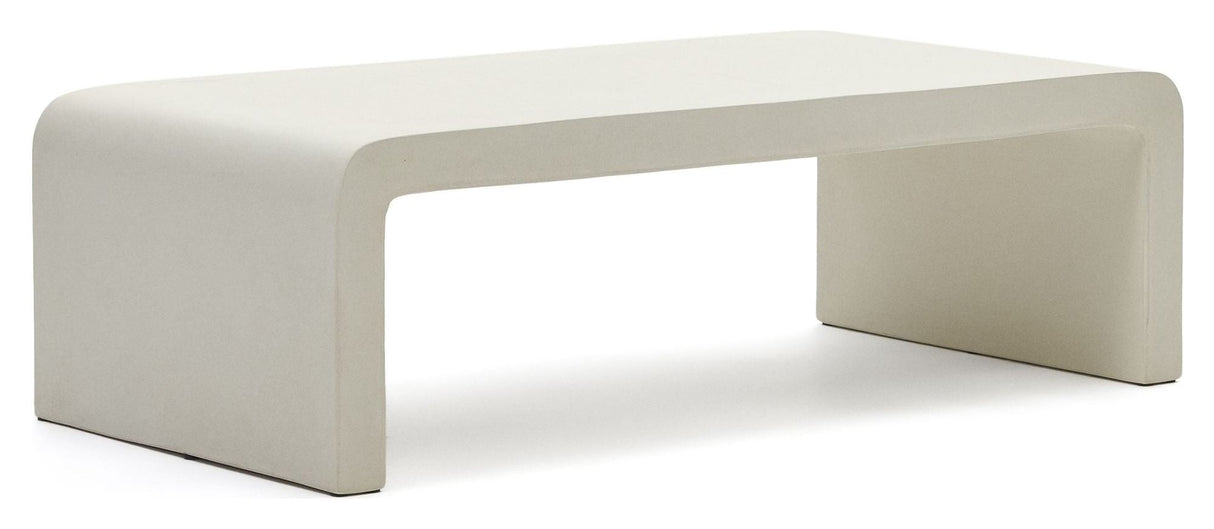 Aiguablava Loungebord, Hvid, 135x65 - UNOLIVING.COM