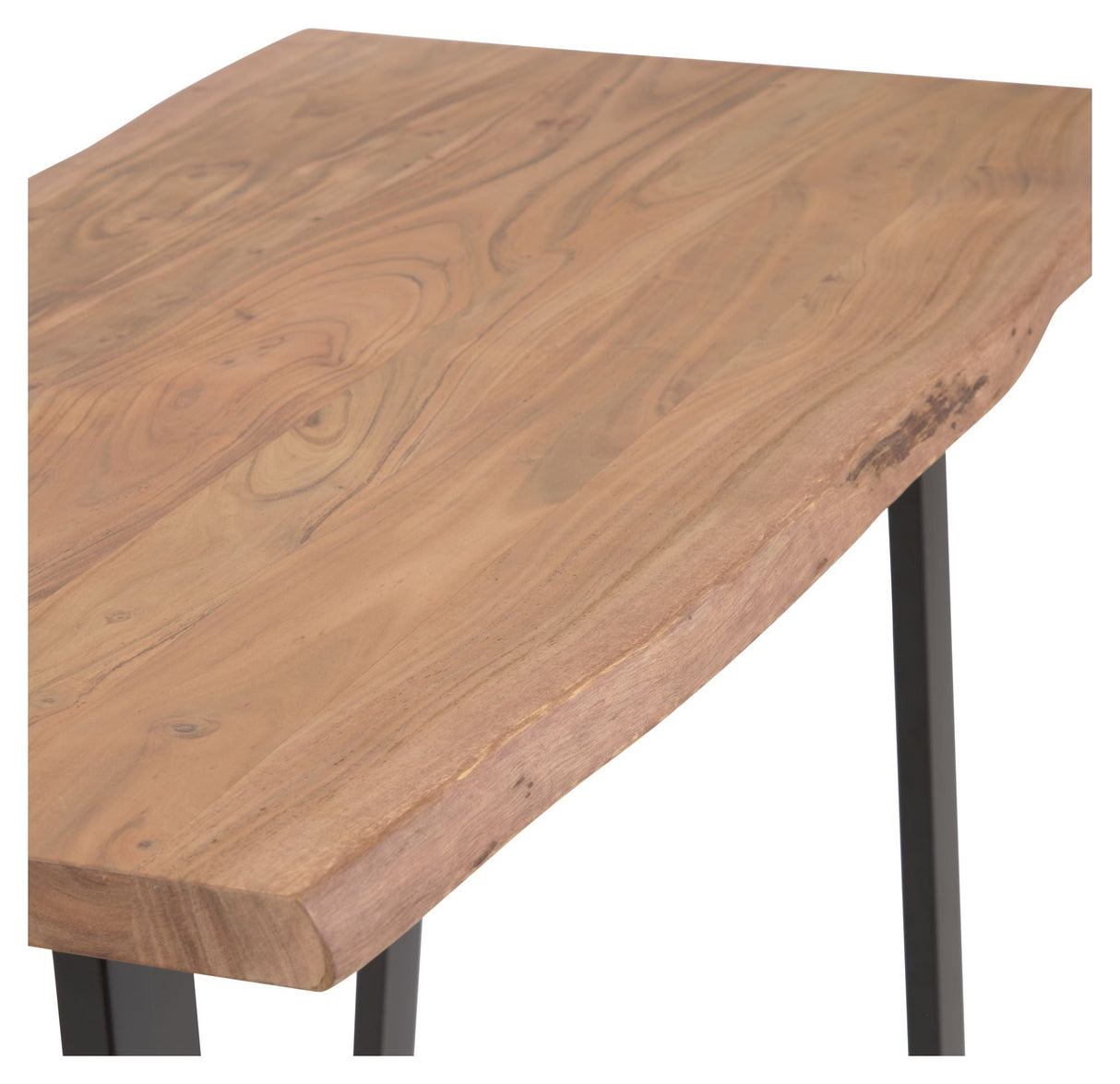 Alaia Barbord, H105, Massiv acacie/Sort metalstel - UNOLIVING.COM