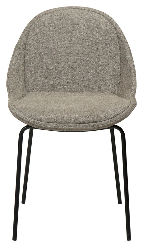 Arch Spisebordsstol, pebble earth bouclé stof - UNOLIVING.COM