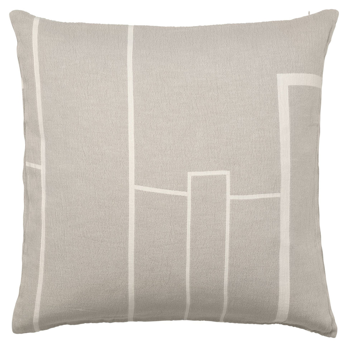 Architecture Pude 60x60, Beige melange/Offwhite - UNOLIVING.COM