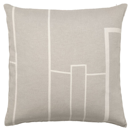 Architecture Pude 60x60, Beige melange/Offwhite - UNOLIVING.COM