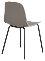 Arctic Spisebordsstol, Beige, Sorte metalben - UNOLIVING.COM