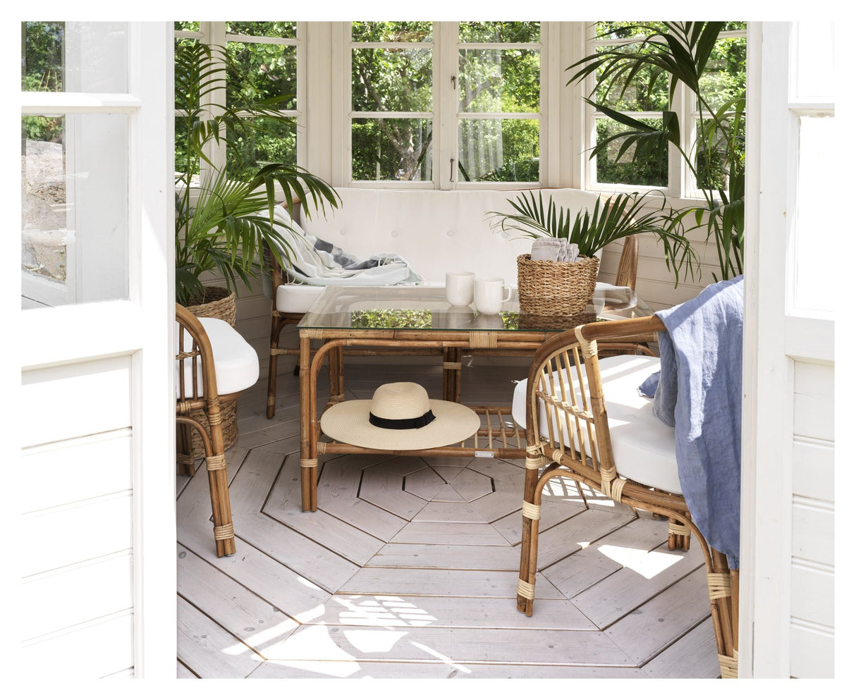 Astrakan Rattan havestol m. hyde, natur - UNOLIVING.COM