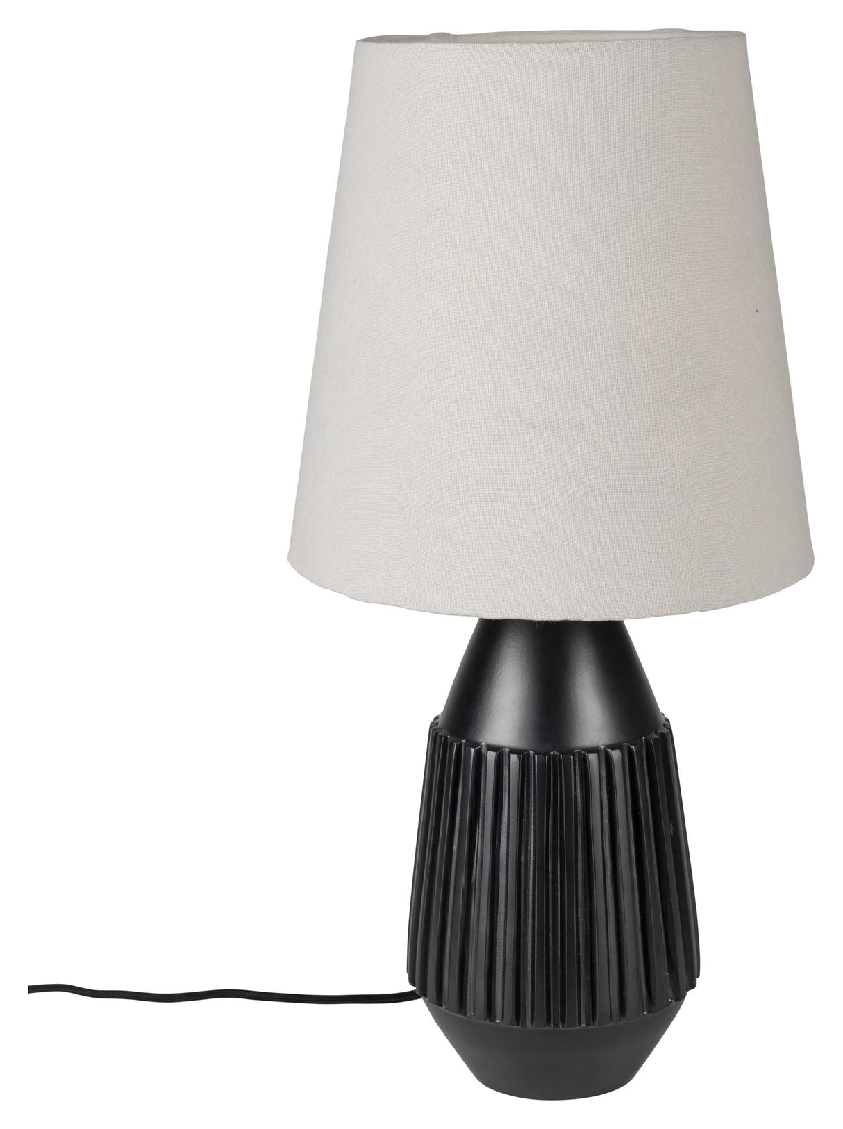 Aysa Bordlampe, Sort alu/Stof - UNOLIVING.COM