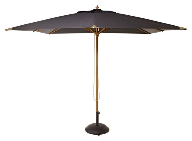 Bali Parasol, Sort Dug, 3x3 m - UNOLIVING.COM