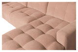 Bar Sofa m. højrevendt chaiselong, Pink