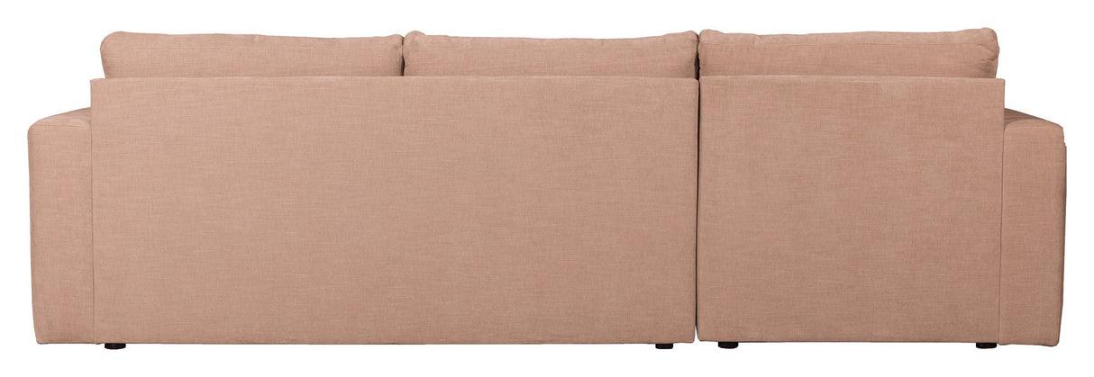 Bar Sofa m. venstrevendt chaiselong, Pink