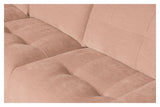 Bar Sofa m. venstrevendt chaiselong, Pink